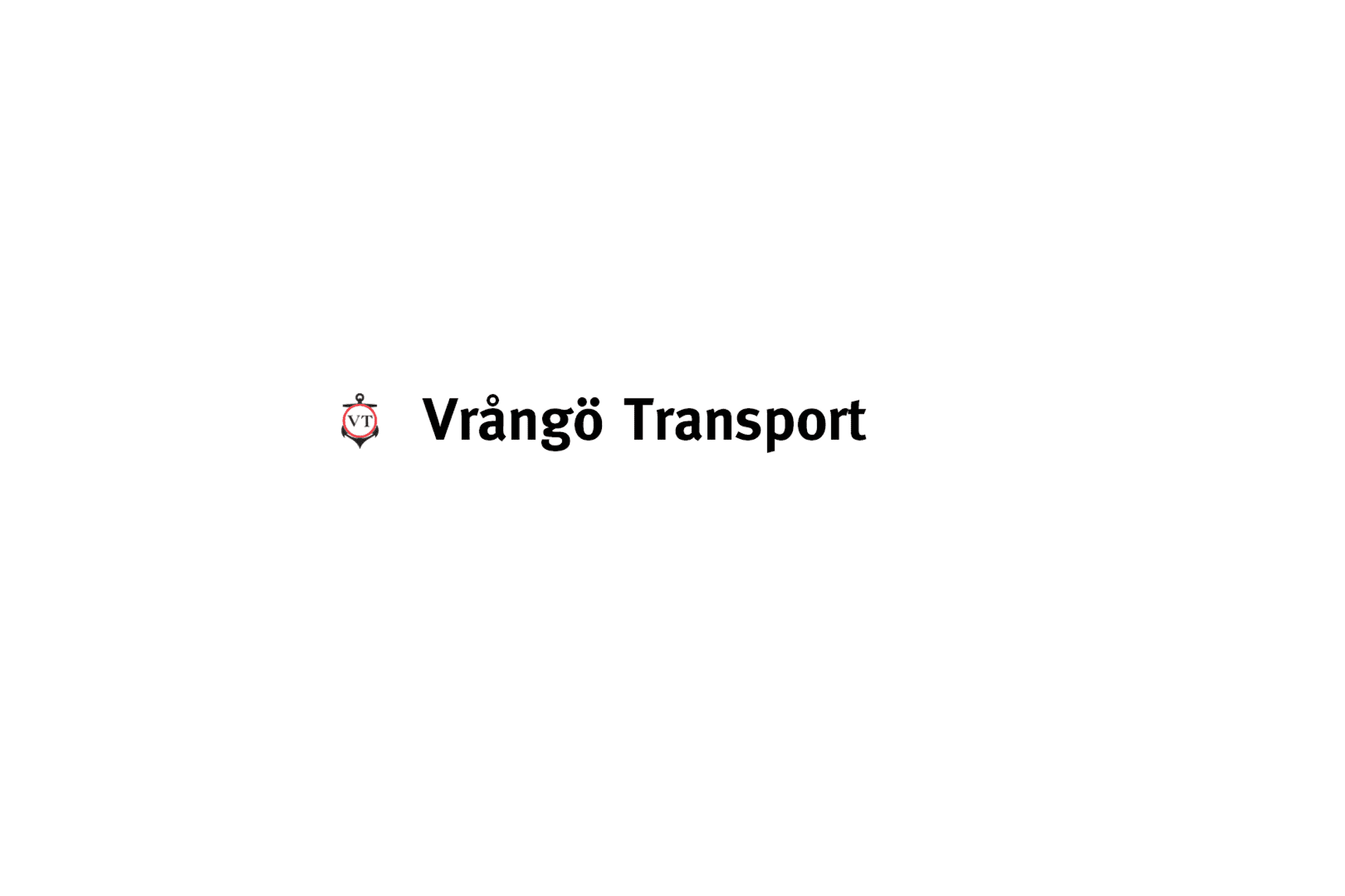 Logotyp för Vrångö Transport