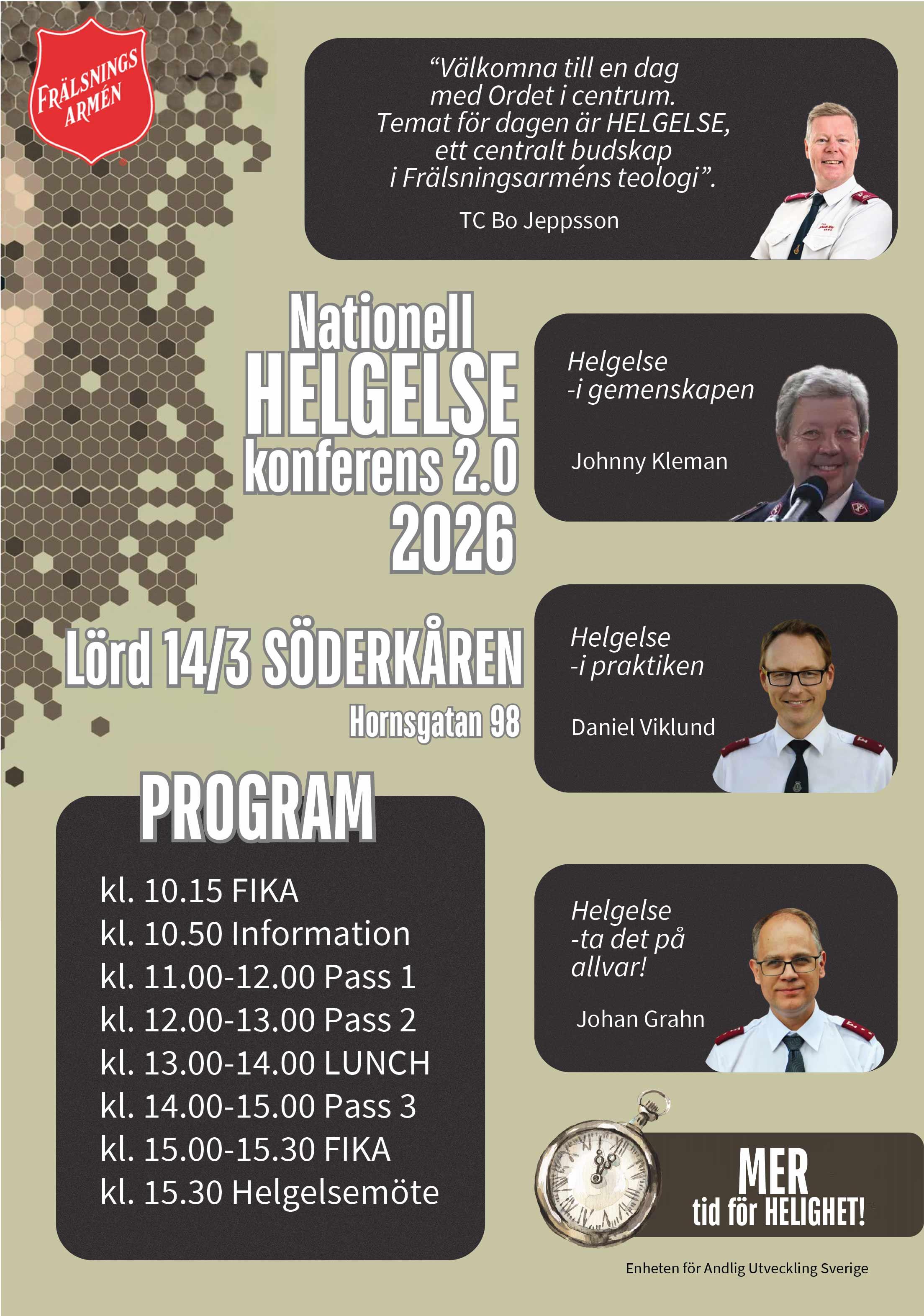affisch för helgelsekonferensen i stockholm