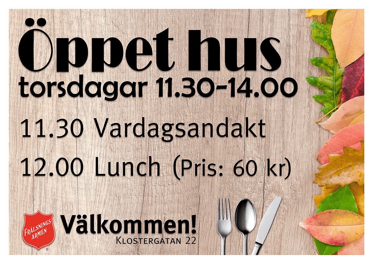 Öppet Hus, Skellefteå, Frälsningsarmén