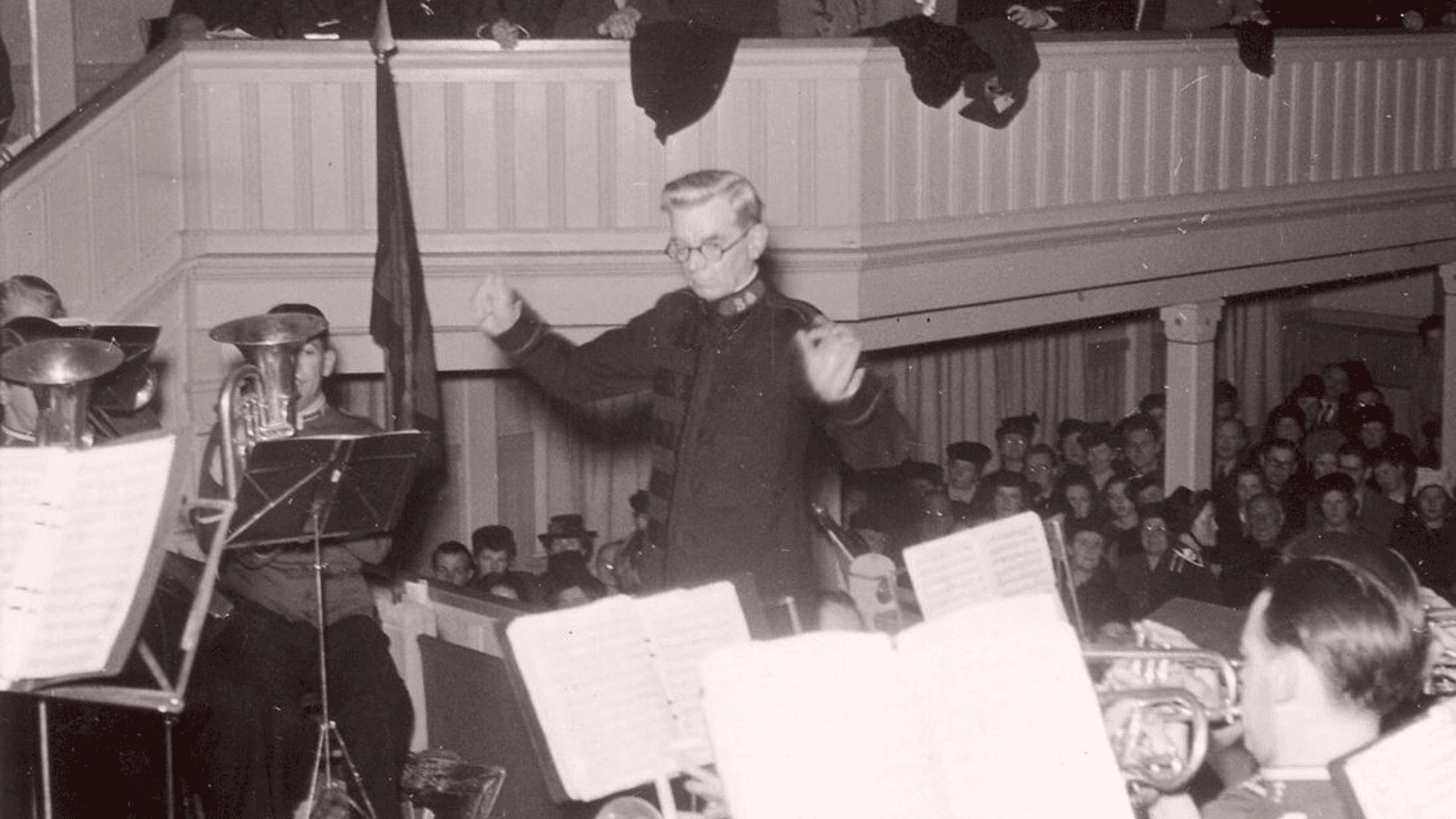  Tranås Musikkårs 50-årsjubileum år 1946 med gästdirigent Bramwell Coles