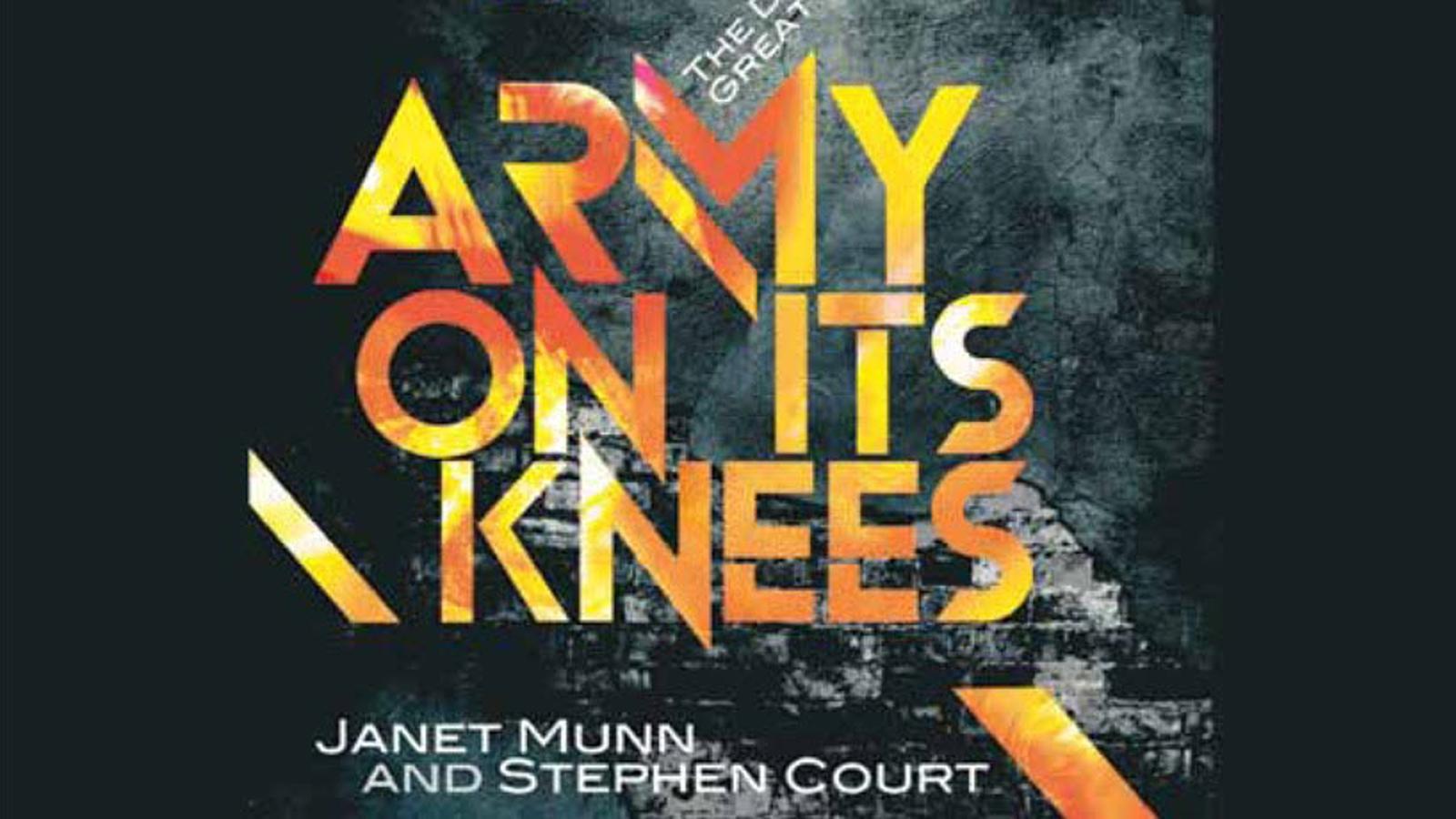 Omslaget av boken "Army on its knees".
