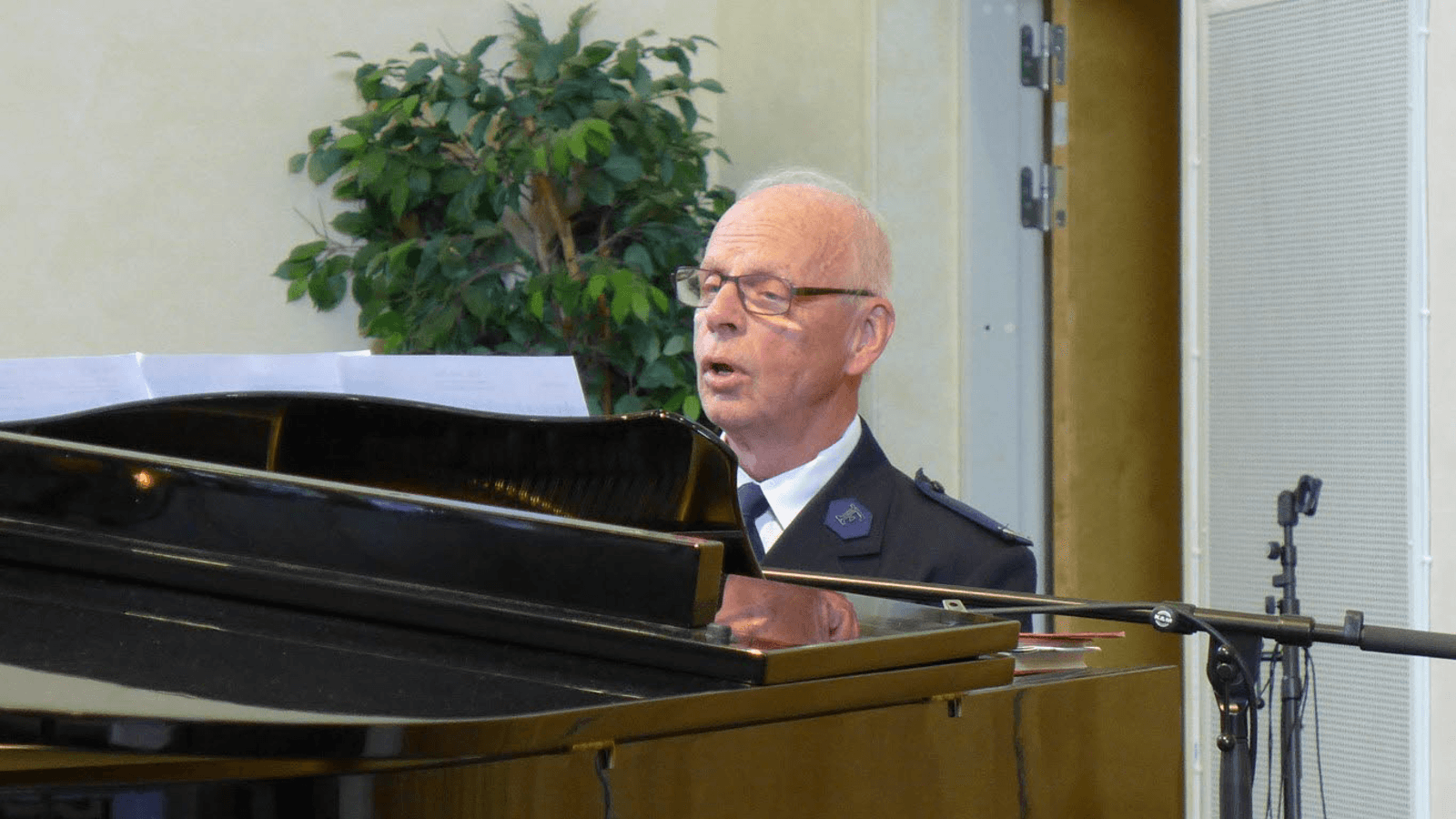 Lennart Persson vid kårens 130-årsjubileum