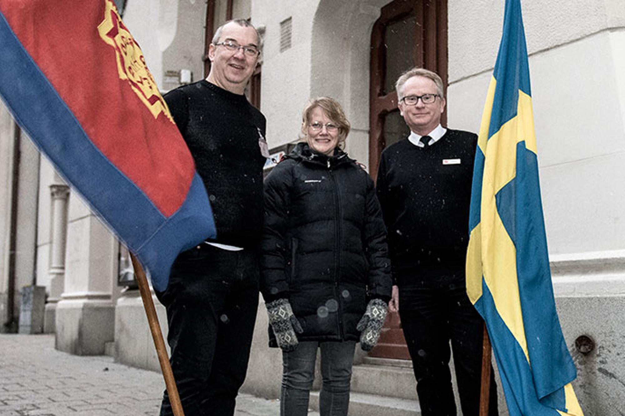 Arne Vauhkola, Anna-Carin Wiberg-Löw och Kjell Olausson.