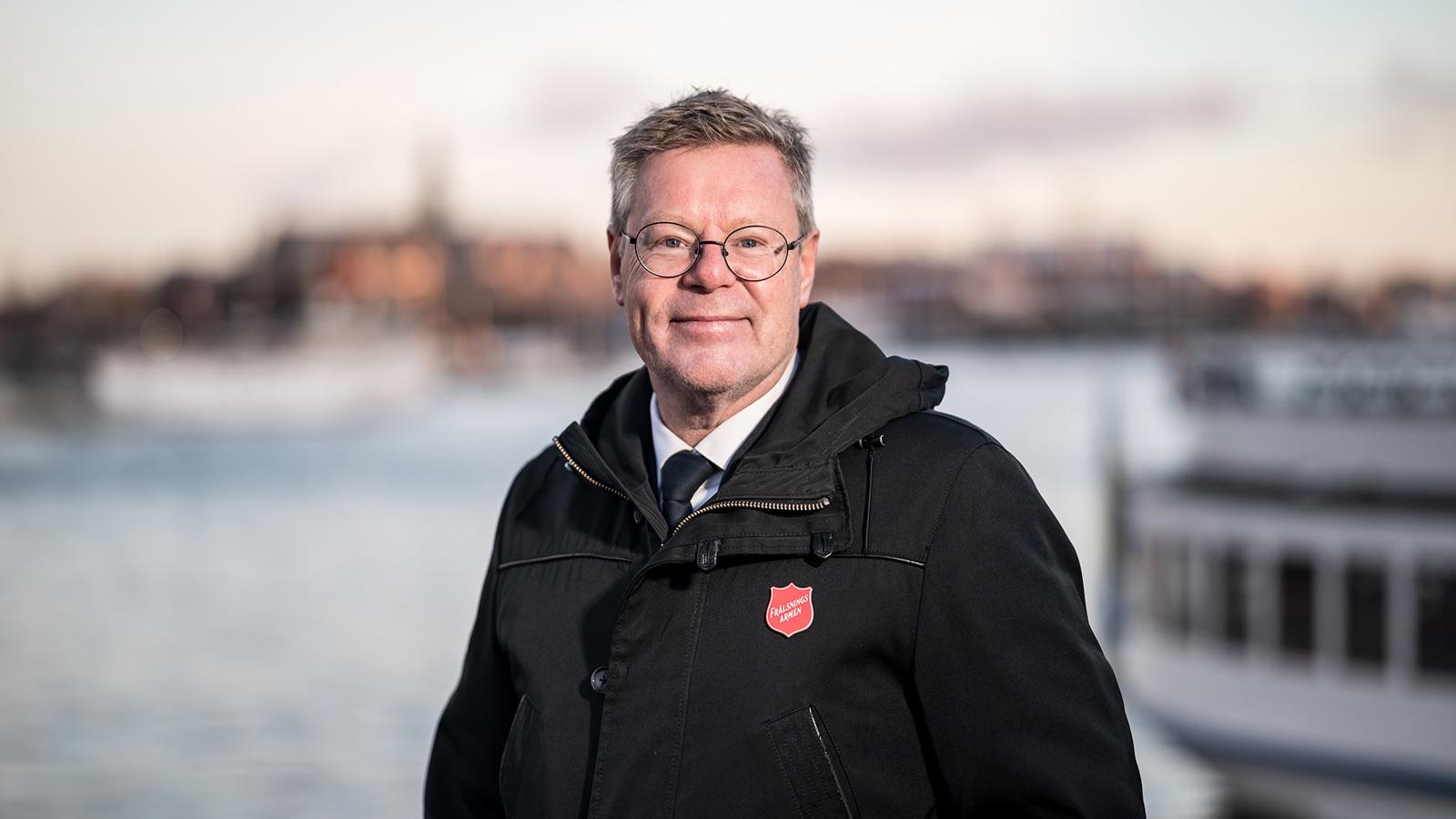 Bo Jeppsson, ledare för Frälsningsarmén i Sverige och Lettland. 