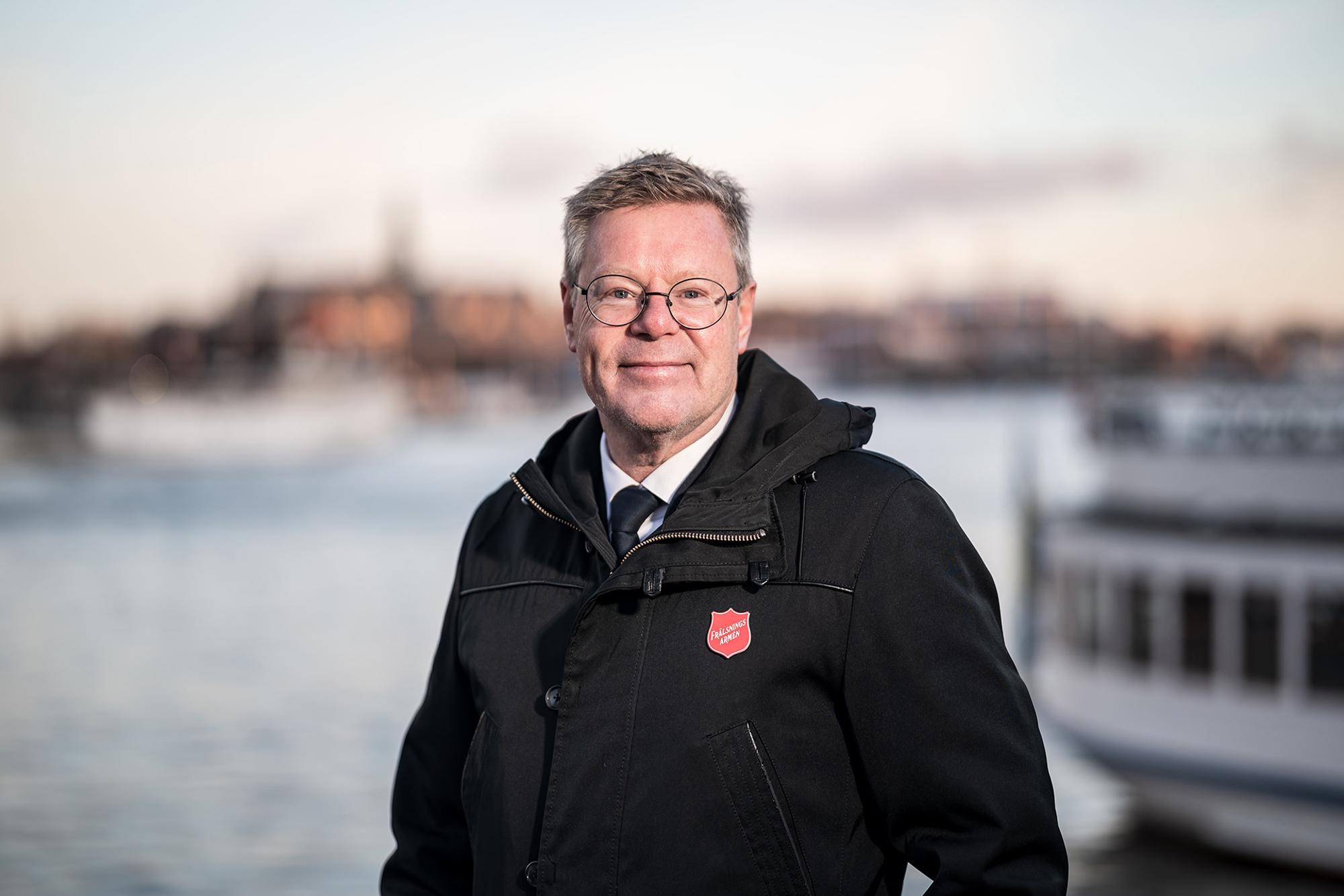 Bo Jeppsson, ledare för Frälsningsarmén i Sverige och Lettland. 