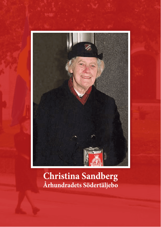 Framsida på minnesskriften om Christina Sandberg