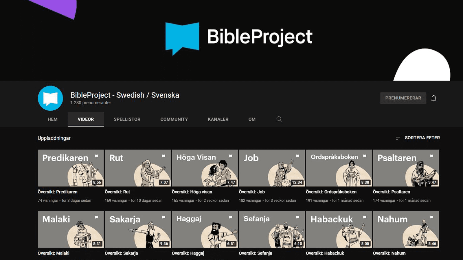 BibleProject på svenska